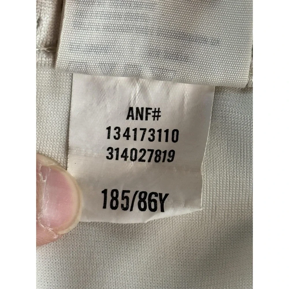 Y2k Abercrombie Fitch Basketball Shorts Mens Large White Mesh Elastic Fitch
